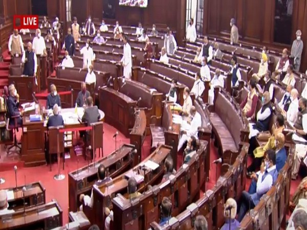Visual from Rajya Sabha