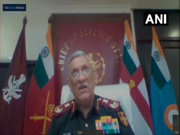 Chief of Defence Staff General Bipin Rawat speaking in the virtual address on Wednesday.
