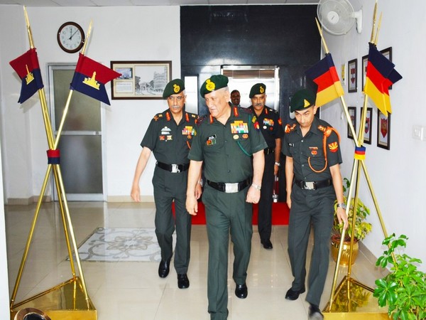 General Bipin Rawat visited Eastern Command Headquarters on Saturday and Sunday. Photo/ANI