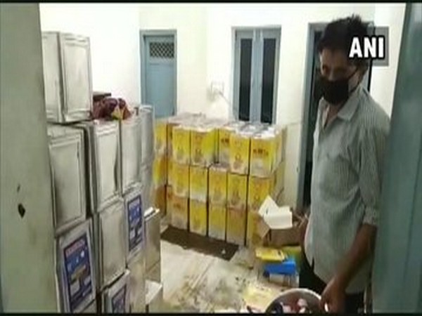 Visual from the house raided by Jodhpur Police on Wednesday. [Photo/ANI]