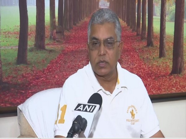 West Bengal BJP chief Dilip Ghosh speaking to ANI in New Delhi on Tuesday.