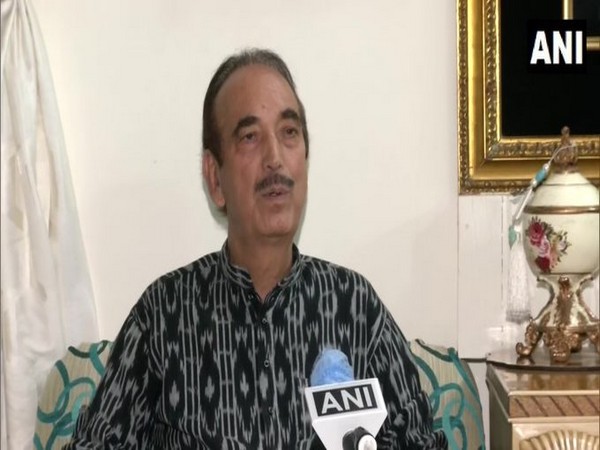 Senior Congress leader Ghulam Nabi Azad speaking to ANI on Thursday. Photo/ANI