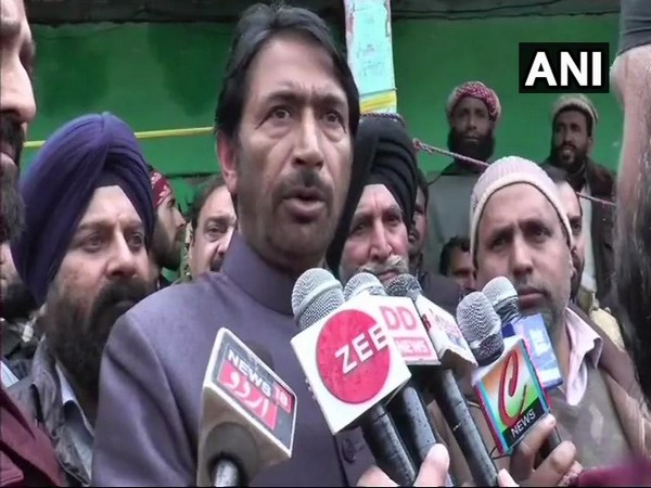 Jammu and Kashmir Pradesh Congress Committee President Ghulam Ahmad Mir speaking to reporters in Poonch on Sunday.