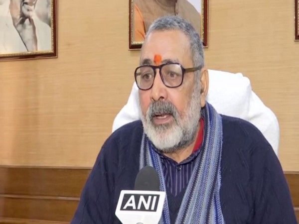 Union Minister Giriraj Singh speaking to ANI in New Delhi on Thursday. Photo/ANI
