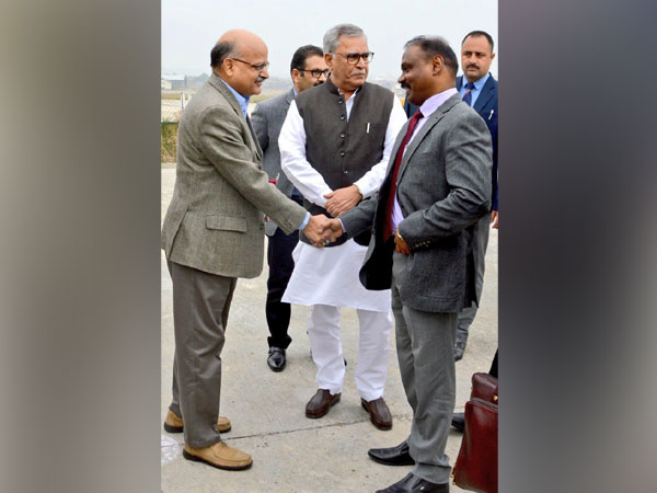 Lieutenant Governor designate of J-K, Girish Chandra Murmu arrived in Srinagar on Wednesday. (Photo/ANI)