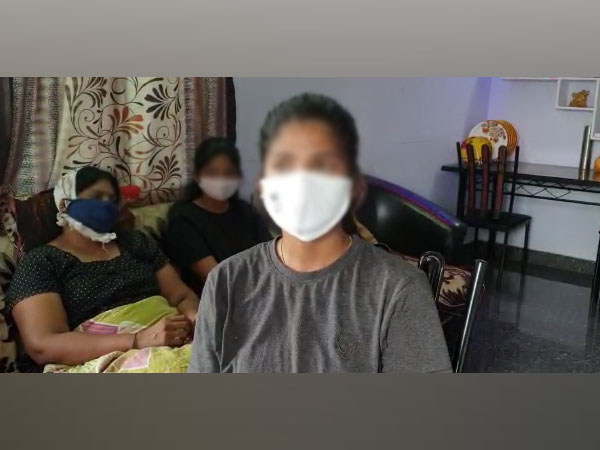 The victim's daughter narrating the incident. [Photo/ANI]