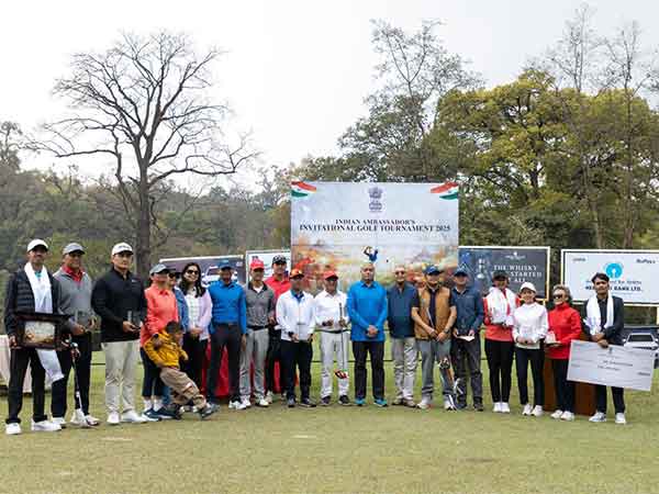 Participants and organisers of Ambassador’s Invitational Golf Tournament 2025 (Image: X@IndiaInNepal)