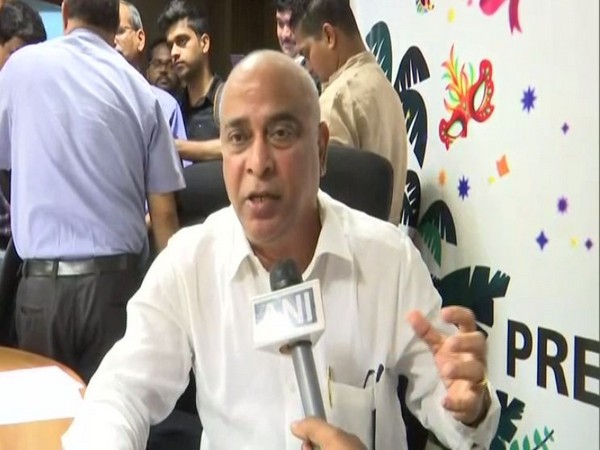 Goa Tourism Minister Manohar Ajgaonkar speaking to ANI on Wednesday in Panaji. Photo/ANI