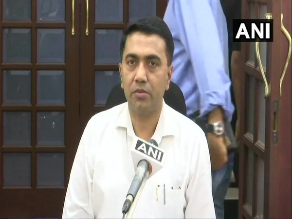 Goa Chief Minister Pramod Sawant speaking to ANI on Monday. Photo/ANI