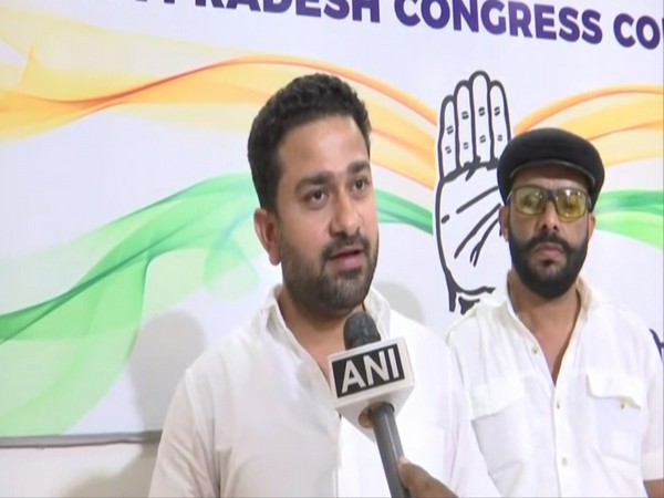 Goa Pradesh Youth Congress Committee president Varad Mardolkar talking to ANI in Panaji, Goa on Monday. Photo/ANI