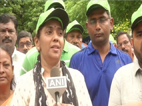 Ex MLA Gogula Indra speaking to ANI on Sunday. Photo/ANI