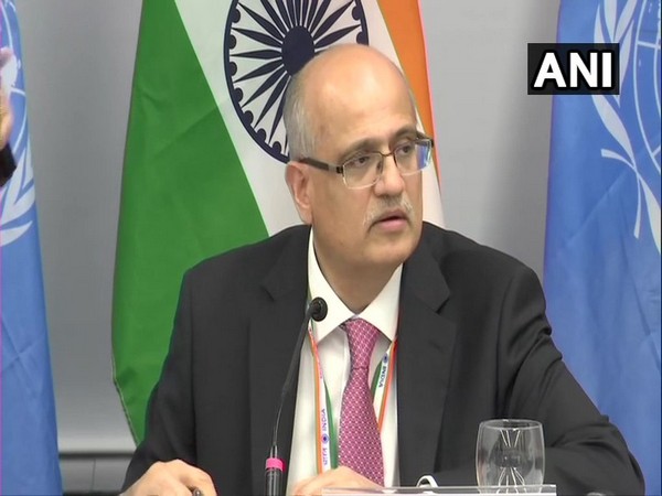 Foreign Secretary Vijay Gokhale speaking at a press briefing in New York on Tuesday.