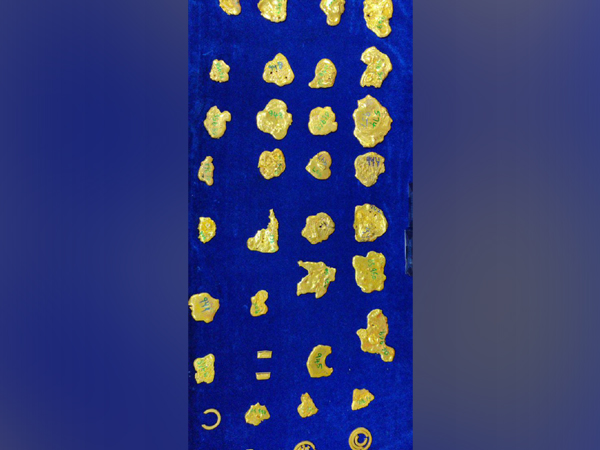 Gold recovered by the Customs Department in Chennai. Photo/ANI