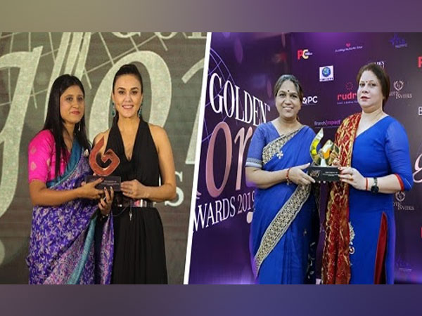 Preity Zinta with Anand Mayee, Leena Dubey and Pinki Singh Director of Nayab Stores 