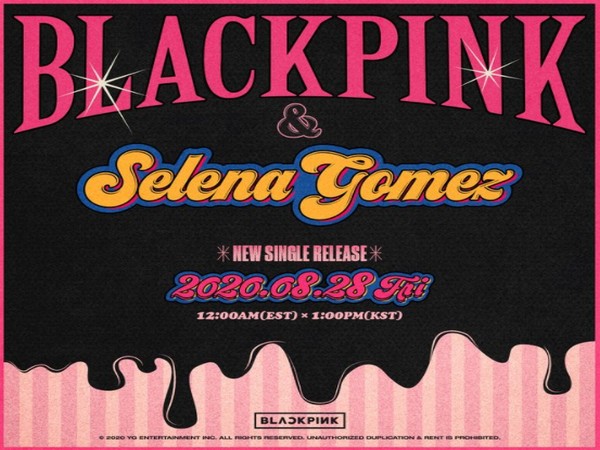 Singer Selena Gomez collaborates with girl band Blackpink. (Image source: Twitter) 