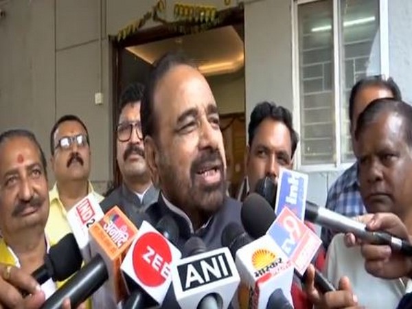 BJP leader Gopal Bhargava speaking to media persons in Bhopal on Wednesday. Photo/ANI