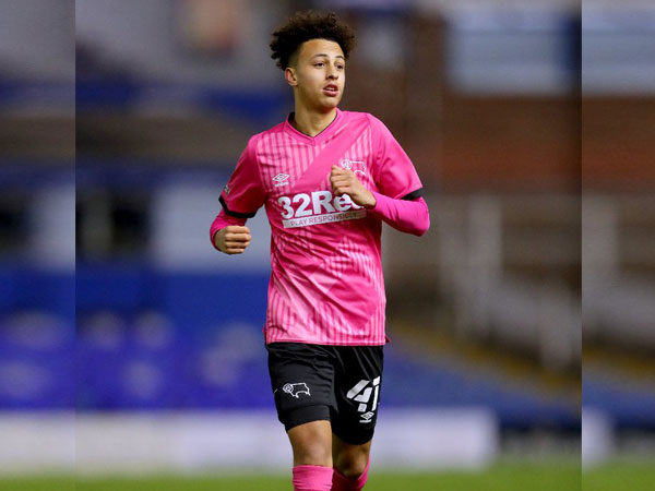 Midfielder Kaide Gordon (Photo/ Derby County Twitter)