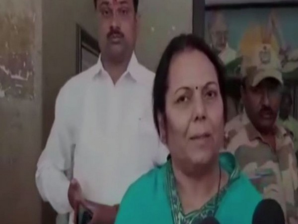 Shiv Sena leader Neelam Gorhe speaking to reporters in Mumbai. Photo/ANI