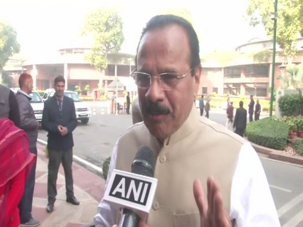 Union Minister D V Sadananda Gowda speaking to ANI in Parliament on Monday. (Photo/ANI)