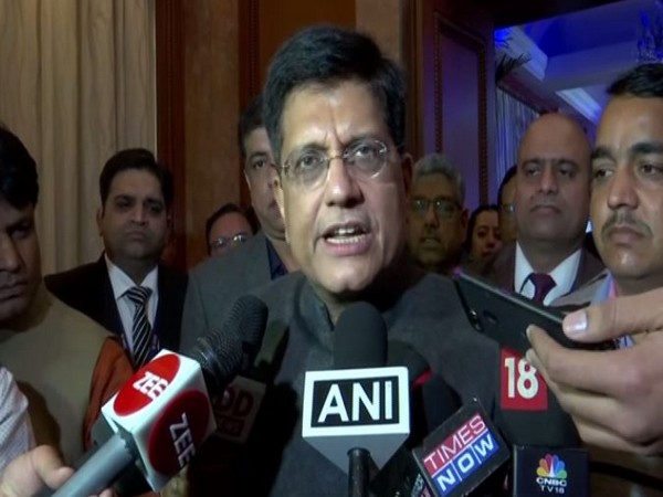Union Minister Piyush Goyal speaking to media persons in New Delhi on Monday. (Photo/ANI)
