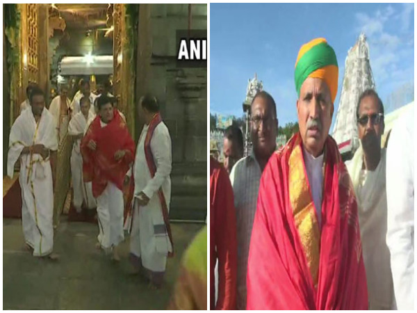 Union Ministers Piyush Goyal and Arjun Ram Meghwal visit Tirupati