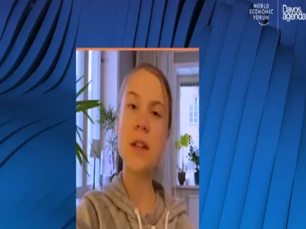 Climate and environmental activist Greta Thunberg on Monday at the Davos Agenda Summit. (Photo Credit: Greta Thunberg Twitter)