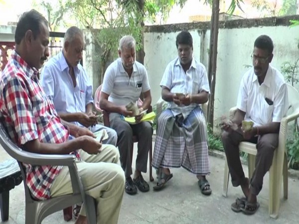 Vijay Kumar and Abdulkhuda Mohd Hanif Shaikh with others in Gujarat. Photo/ANI