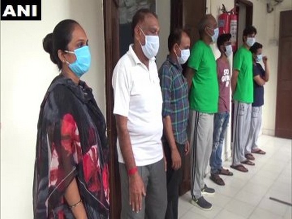 Seven people arrested in Vadodara for duping people on pretext of providing jobs, on Sunday. Photo/ANI