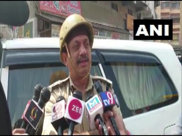 IG AK Jadeja speaking reporters in Khambat on Tuesday. Photo/ANI