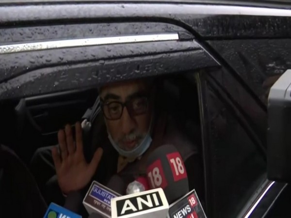 PDP general secretary Ghulam Nabi Lone speaking to ANI in Srinagar on Sunday. Photo/ANI