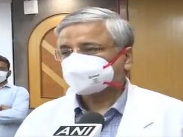 All India Institutes of Medical Sciences (AIIMS) Director, Dr Randeep Guleria speaking to ANI on Tuesday. Photo/ANI