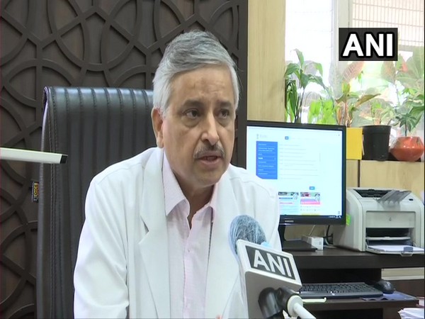 AIIMS Director Dr Randeep Guleria speaking to ANI in New Delhi on Sunday. Photo/ANI