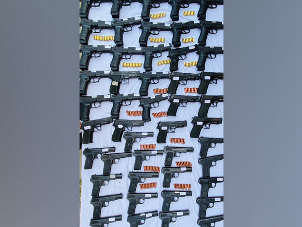 Seized foreign-made pistols 