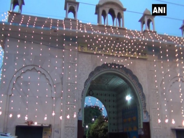 Gurudwara Neem Sahib illuminated at the occasion on Monday. Photo/ANI