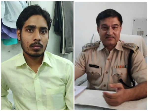 Complainant Mohammad Barkat Alam (left) and ACP of Sadar area, Gurugram, Rajeev Yadav