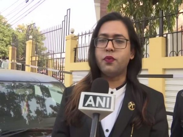 Assam's first transgender judge Swati Bidhan Baruah speaking to ANI in Guwahati on Thursday. Photo/ANI