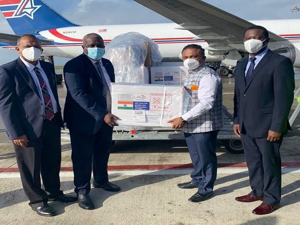 Guyana receives COVID-19 vaccine from India (Photo Credit: Twitter/ S Jaishankar)