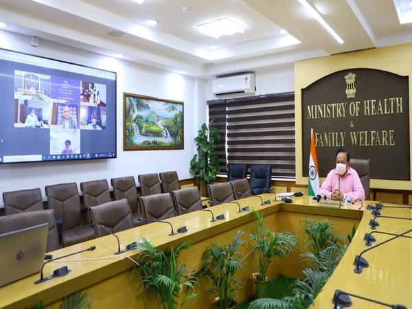 Union Health Minister Dr Harsh Vardhan during CII Public Health Conference on Monday