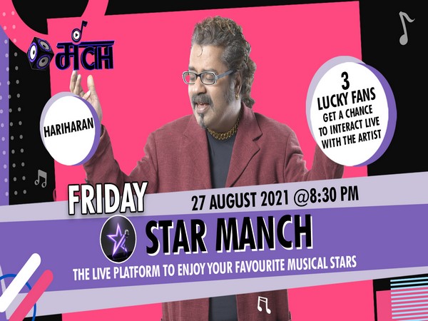 Hariharan is all ready to dazzle the audience with his soulful songs and the unique performance begins at 8.30 pm this Friday