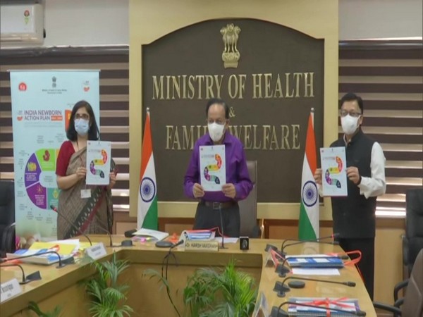 Union Health Minister Dr Harsh Vardhan releases detailed progress card on INAP targets and plan on Friday. (Photo/ANI)