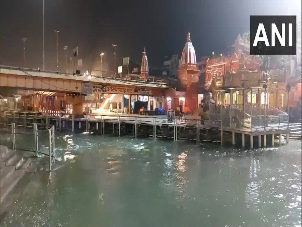 Visual from the deserted Har Ki Pauri (Photo/ANI) 