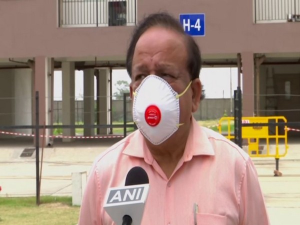 Union Health Minister Dr Harsh Vardhan speaking to ANI on Sunday. Photo/ANI