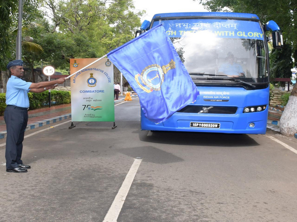 Indian Air Force (IAF) conducted Induction Publicity Exhibition Vehicle Drive (IPEV) program in Coimbatore