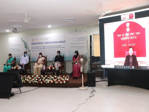 Visual of Union Health Secretary Rajesh Bhushan at the event (Photo/ANI)