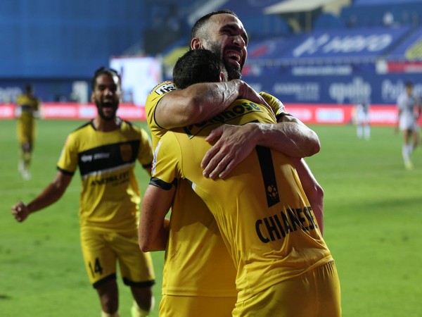 Joel Chianese doubled the lead for Hyderabad in second half. (Photo/ ISL) 