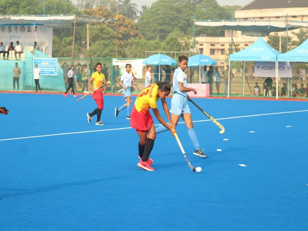 Hockey Punjab in action during Hockey India Junior Women National Championship (Image: HI)