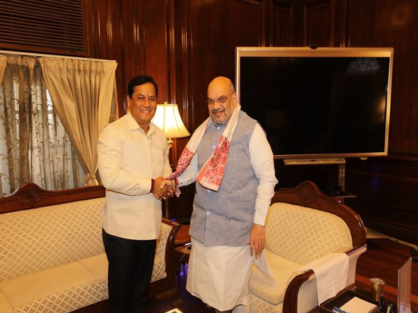 Assam Chief Minister Sarbananda Sonowal and Union Home Minister Amit Shah