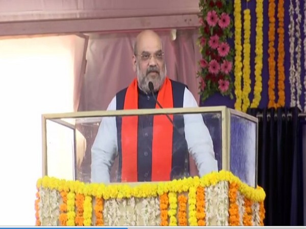 Union Home Minister Amit Shah in Kutch district, Gujarat. (ANI Image)