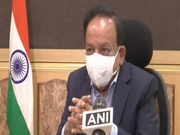 Union Health Minister Dr Harsh Vardhan speaking to ANI on Sunday. (Photo/ANI)