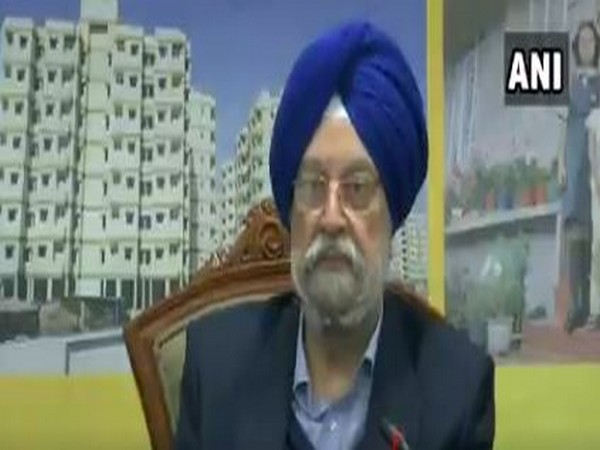 Union Minister Hardeep Singh Puri speaking to reporters in New Delhi on Friday.